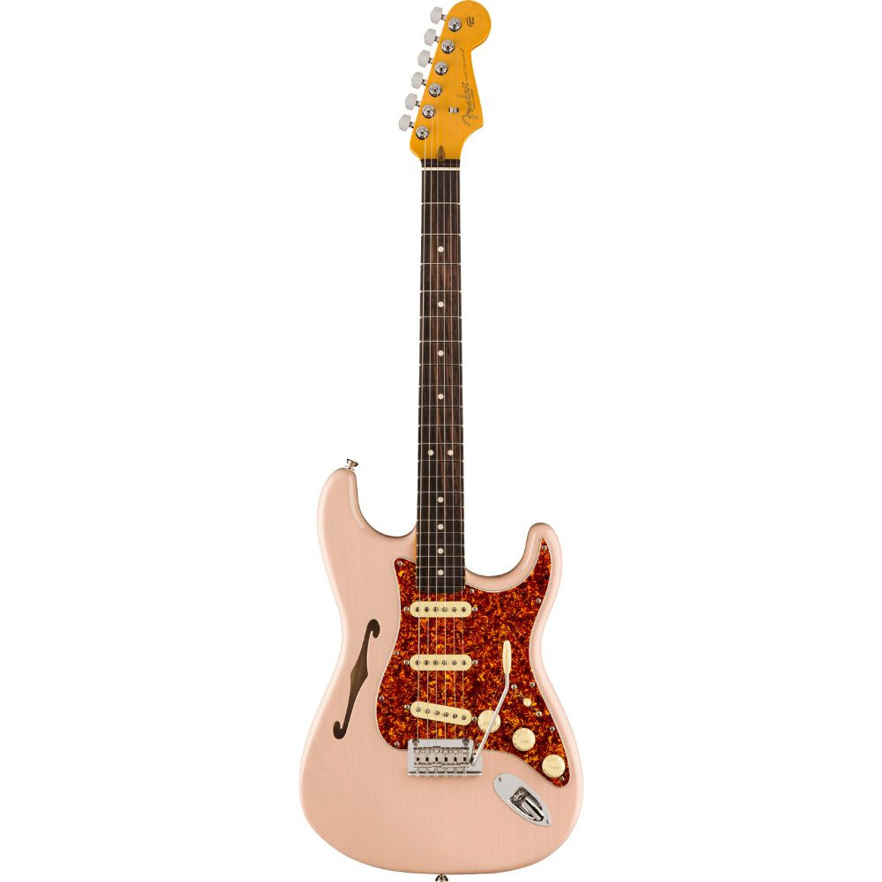 Fender American Professional II Stratocaster Thinline - Transparent Shell  Pink