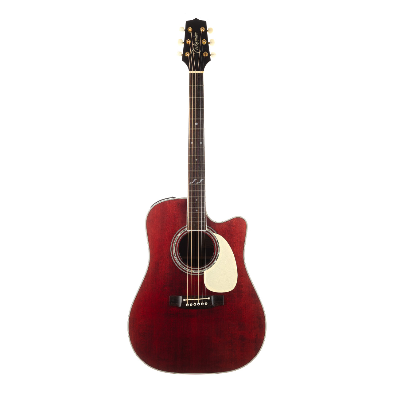 Used Takamine JJ325SRC John Jorgenson Acoustic Red Stain