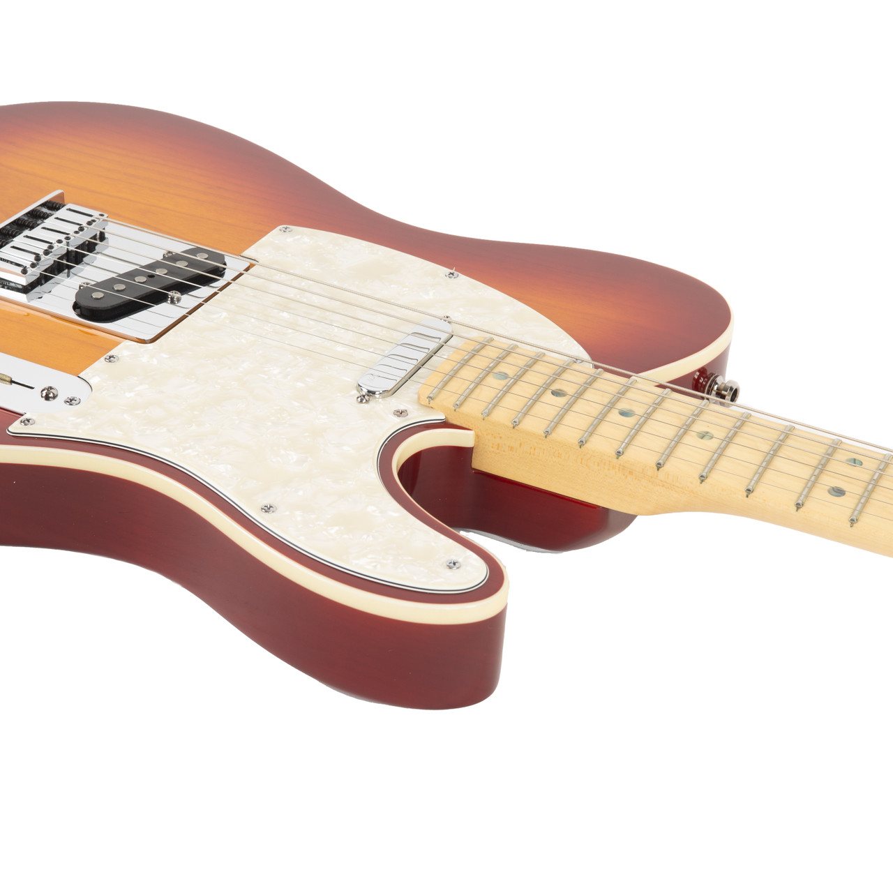 Used Fender American Deluxe Telecaster Cherry Burst 2005 | Cream