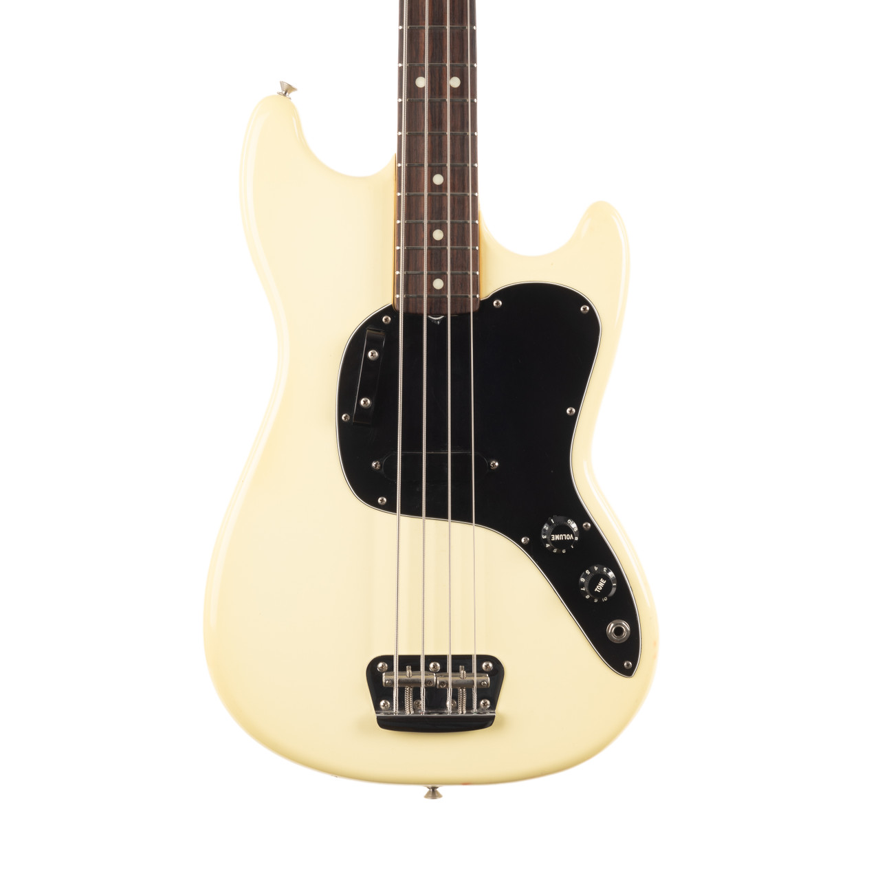 Vintage Fender Musicmaster Bass Olympic White 1978 | Cream City Music