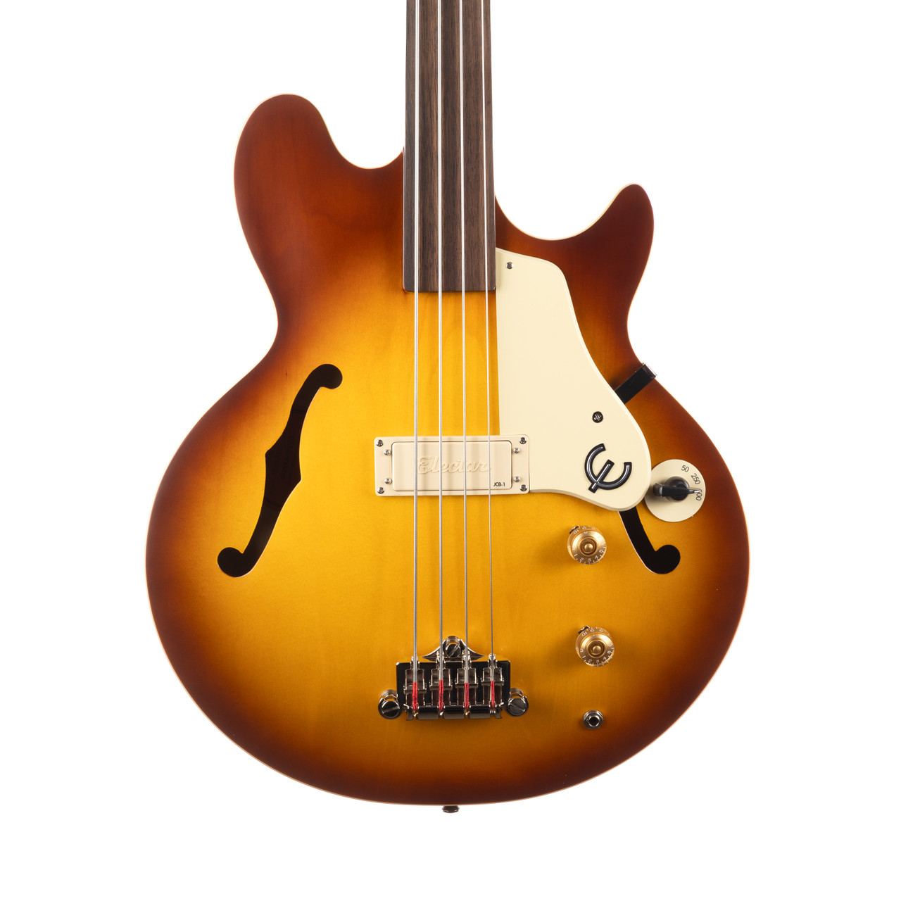ベース Epiphone Jack Casady Bass Epiphone Jack Casady Fretless Bass Aged Royal Tan | USA