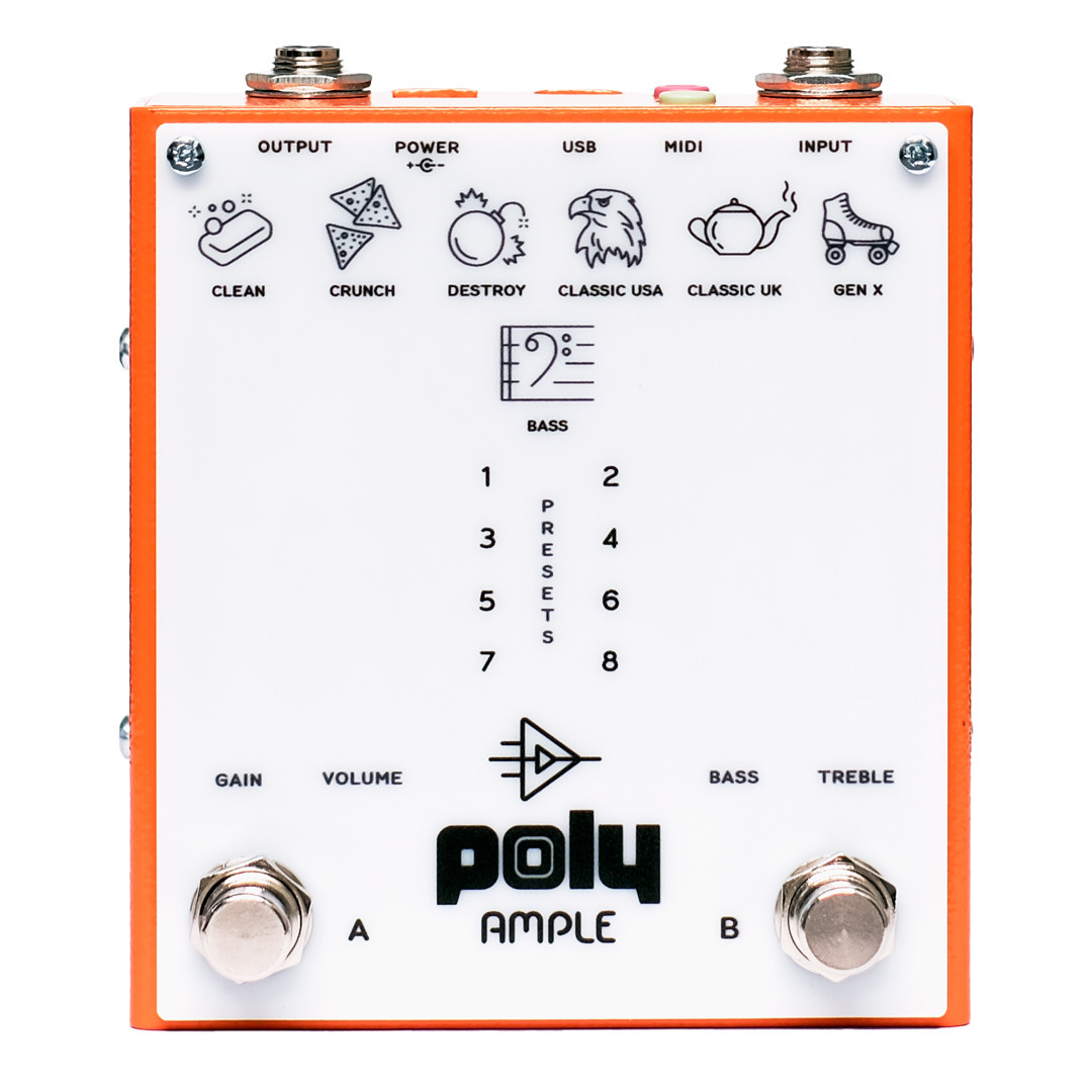 Poly Effects Ample Amp and Cab Simulator Pedal Cream City Music