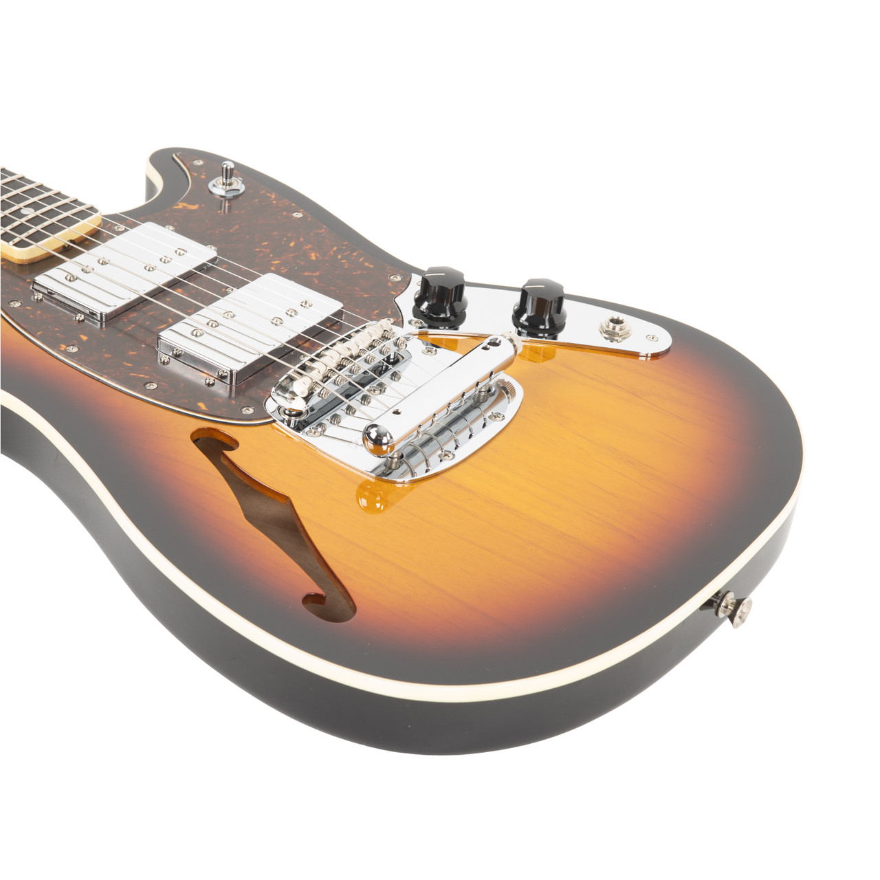 Used Fender Mustang Thinline MG-HO Sunburst 2012 | Cream