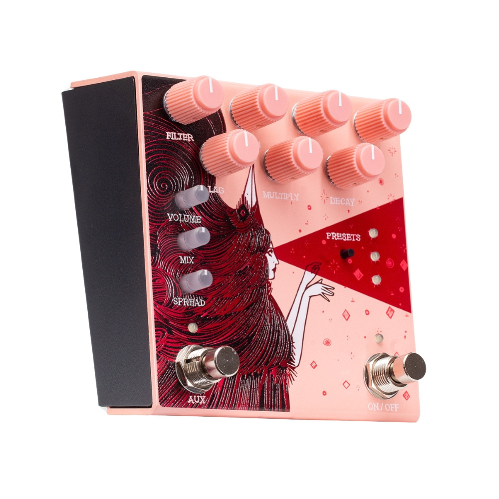 Old Bood Noise Endeavors Dark Star V3 Stereo Reverb Pedal - Pink