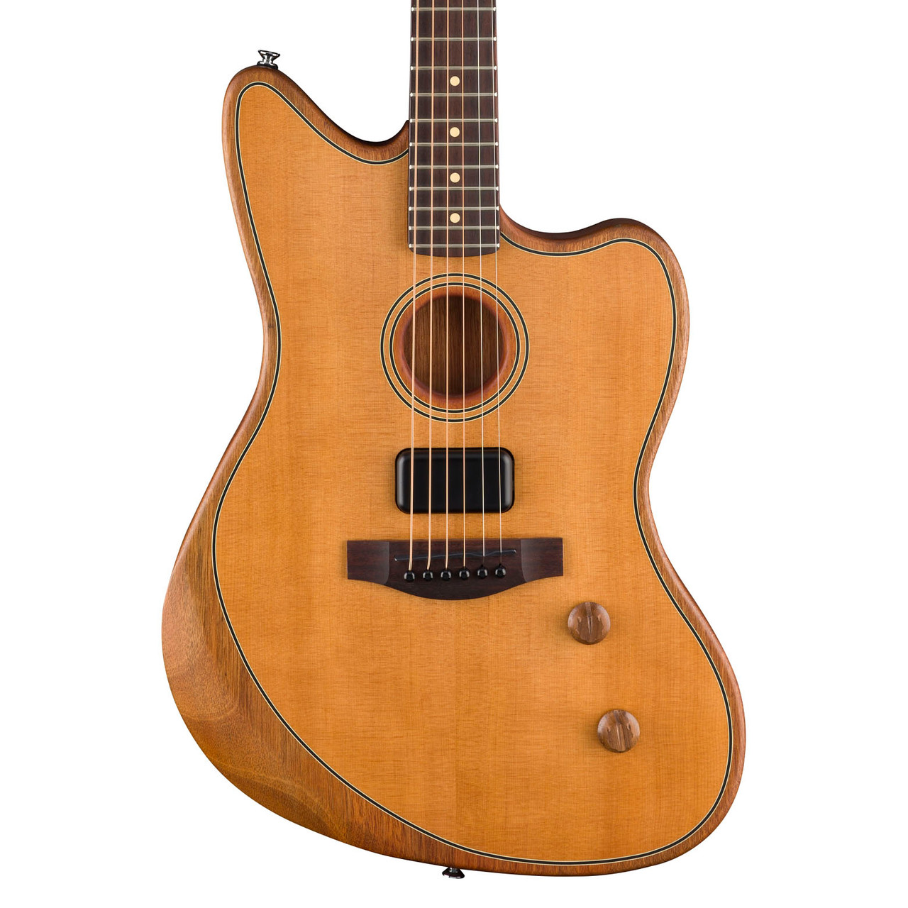 Fender Acoustasonic Standard Jazzmaster - Aged Natural | Cream