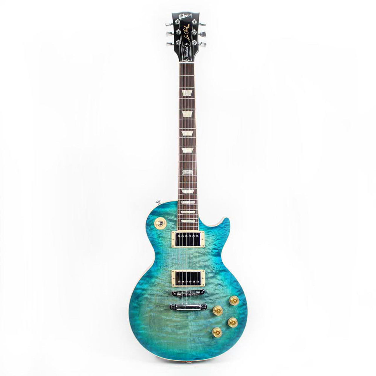 Used 2014 Gibson Les Paul Standard Premium Quilt in Ocean Water Perimeter |  Cream City Music