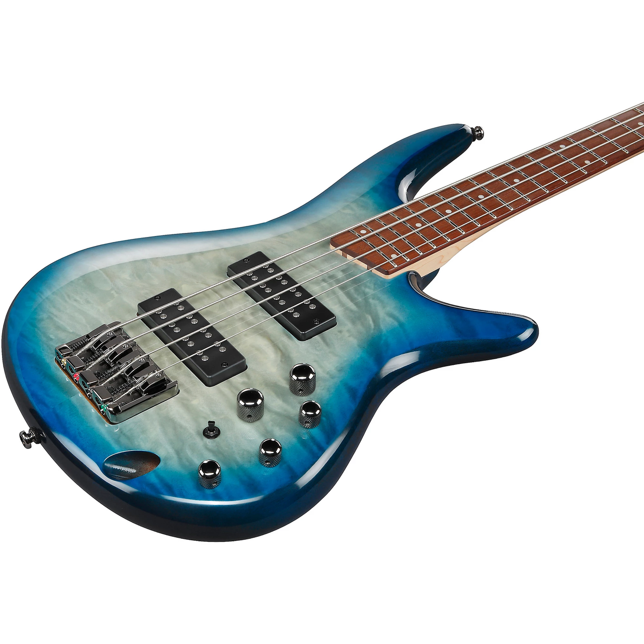 限定出品【音出し確認済み】Ibanez SDGR SR400FMベース Ibanez SR400EQM SR Standard Bass - Stained Cosmic Blue Starburst