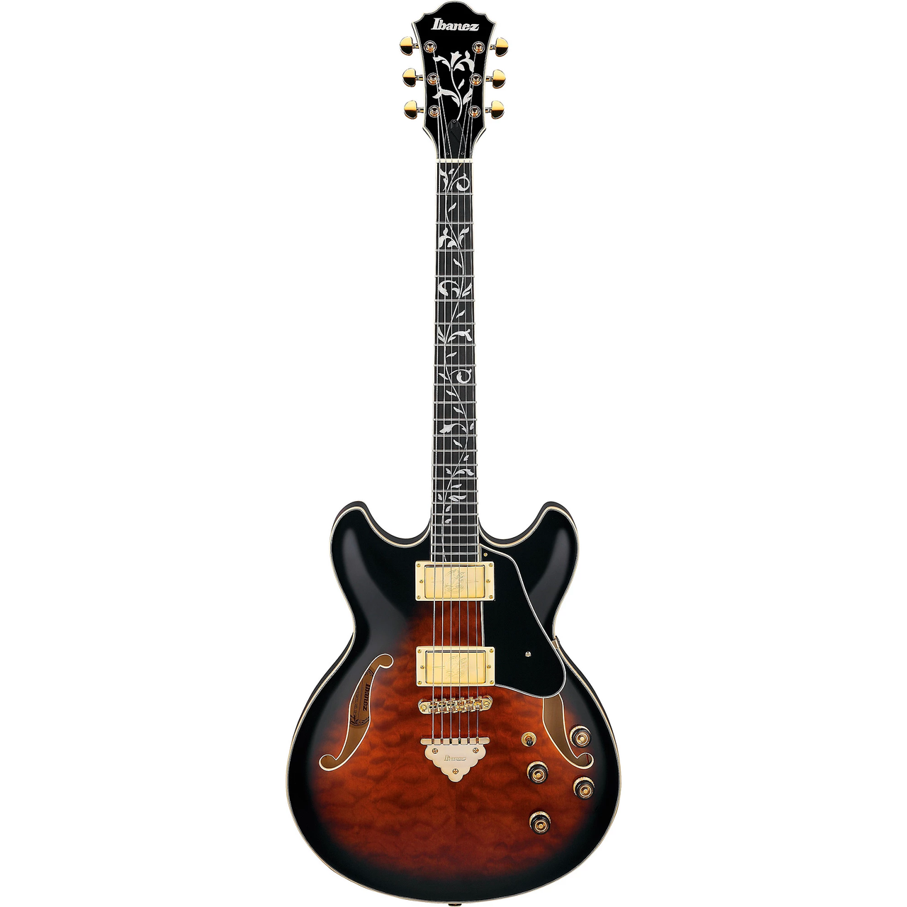 Ibanez AS93QMSP AS Artcore Expressionist Semi Hollow - Dark Brown