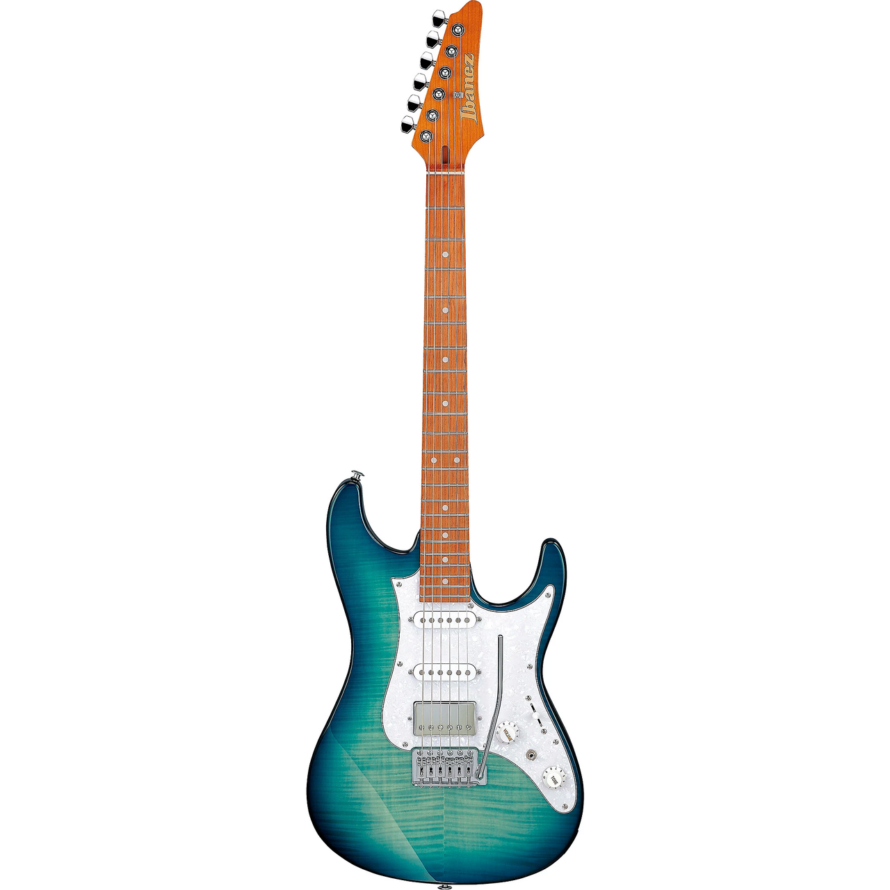 Ibanez AZ22S1F Standard - Transparent Turquoise Burst | Cream City