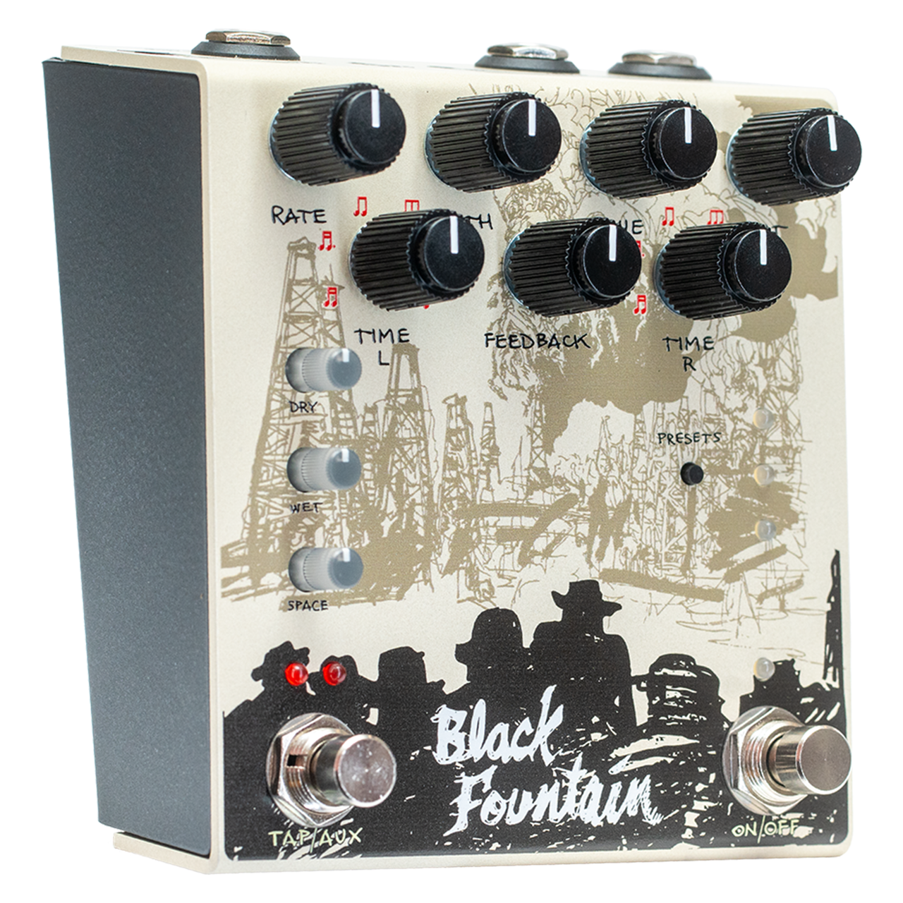 Old Blood Noise Endeavors Black Fountain Stereo Delay Pedal