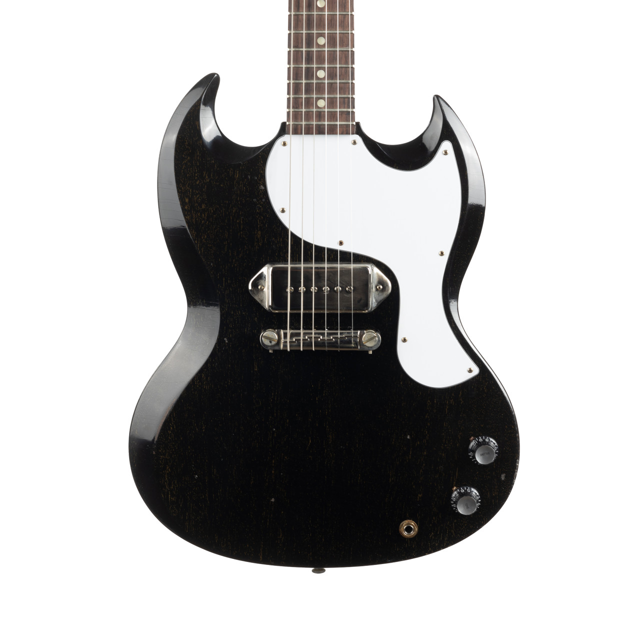 Gibson Custom Shop 1963 SG Junior Light Aged - Epiphone Silver Fox