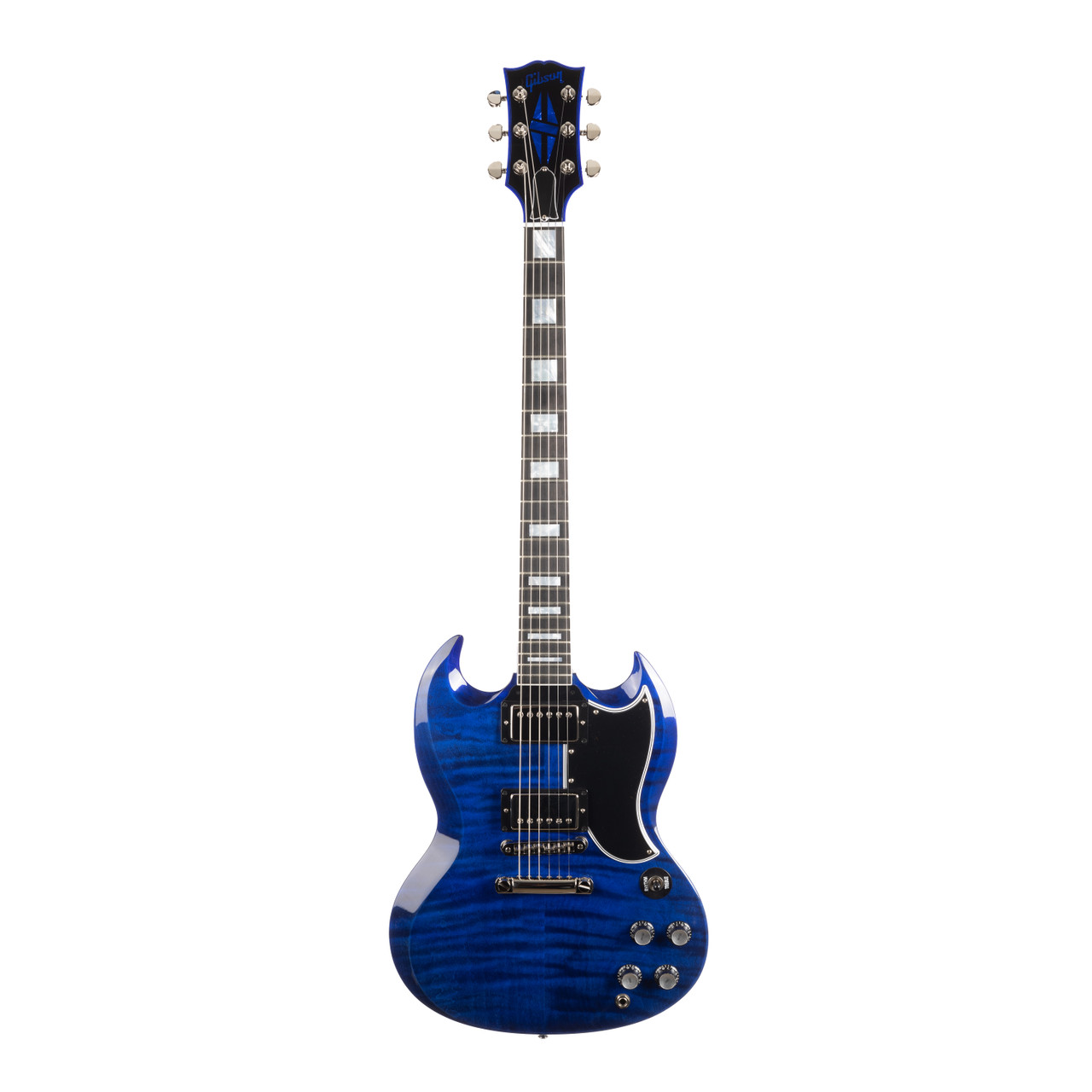 Gibson Custom Shop SG Custom Figured Top - Blue Widow | Cream City