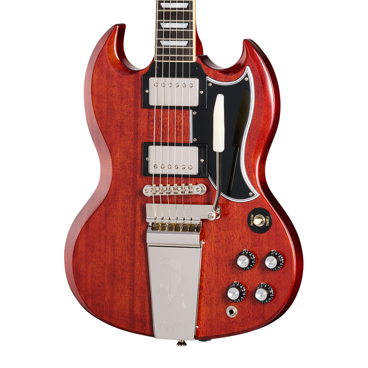 Amazon.com: Epiphone SG Standard 60s Maestro Vibrola, Olive