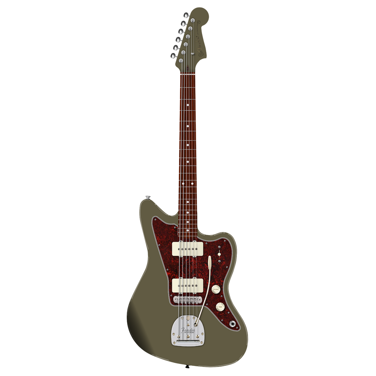 Fender Mex Jazzmaster Olive マスタリーブリッジ - メルカリ