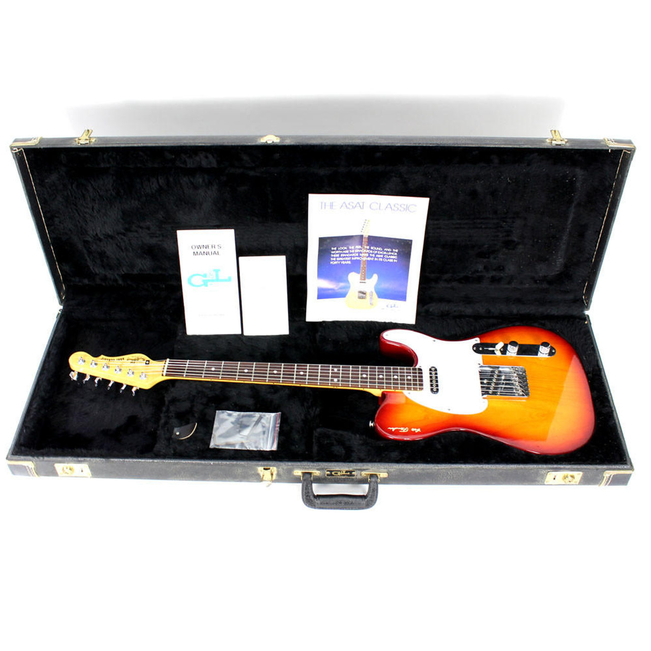 ギター G&L USA ASAT CLASSIC NATURAL 1991 1991 USA Made G&L ASAT Classic Electric Guitar in Cherry
