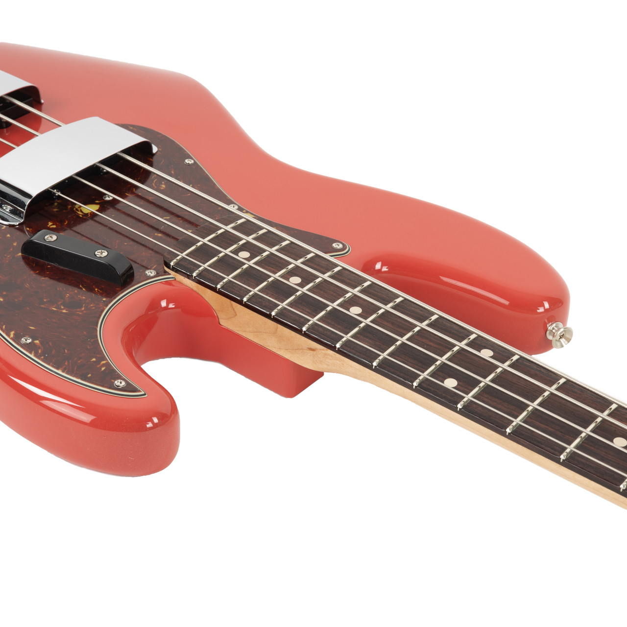 Used Fender Custom Shop 1960 Jazz Bass NOS Rosewood - Fiesta Red