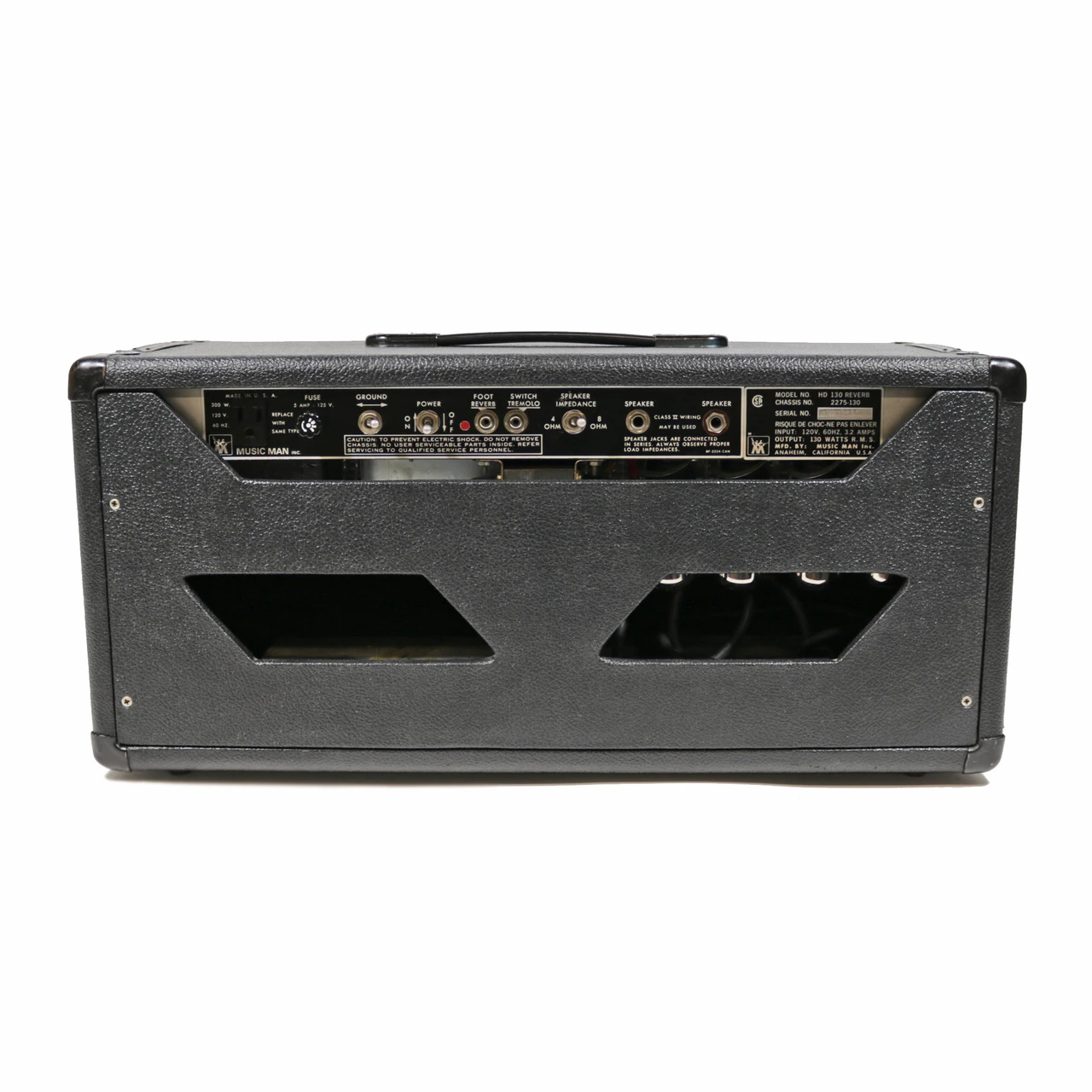 Vintage Music Man HD-130 Reverb 130W Tube Amp Head 1979 | Cream