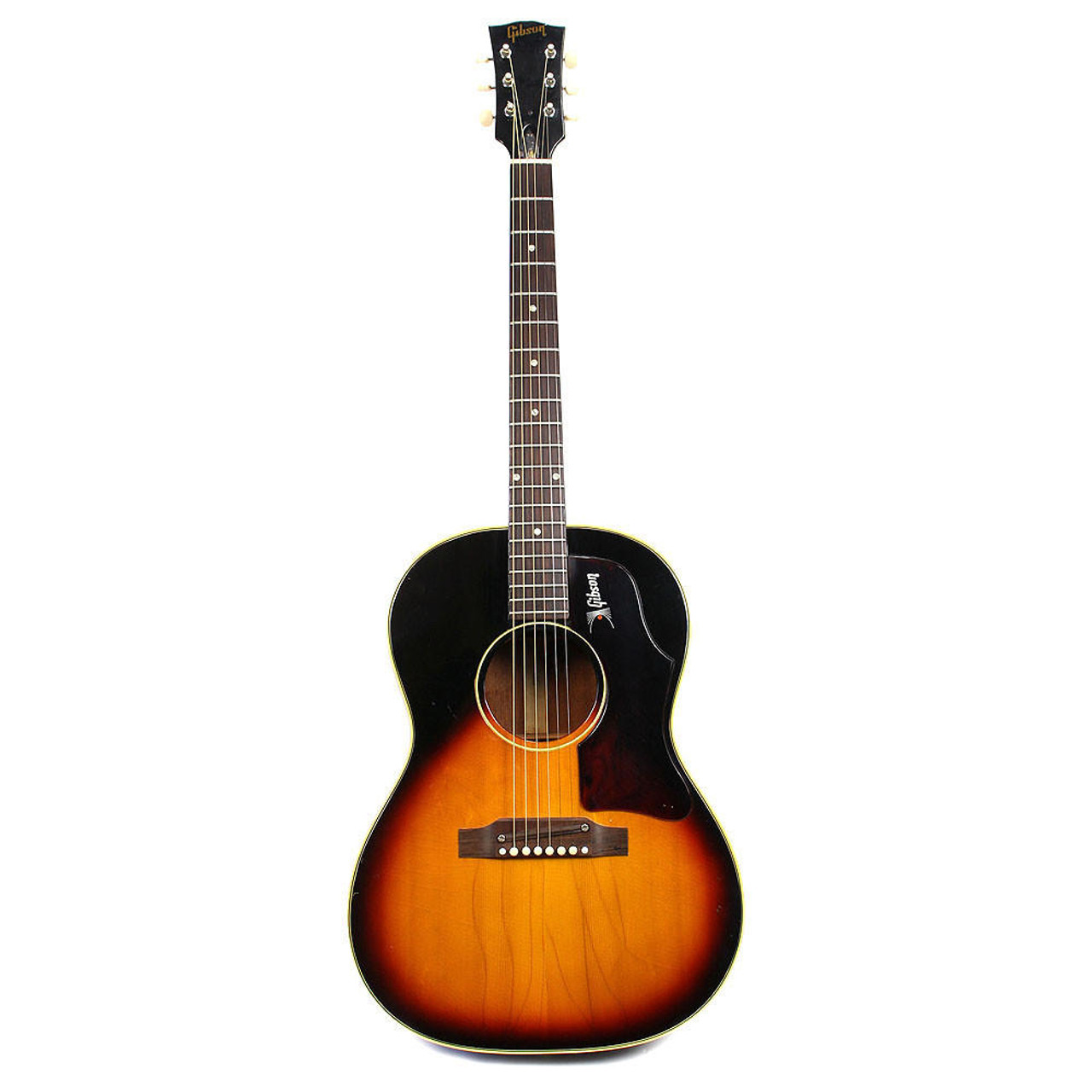 1967 Vintage Gibson B-25 Acoustic Guitar in Sunburst Finish