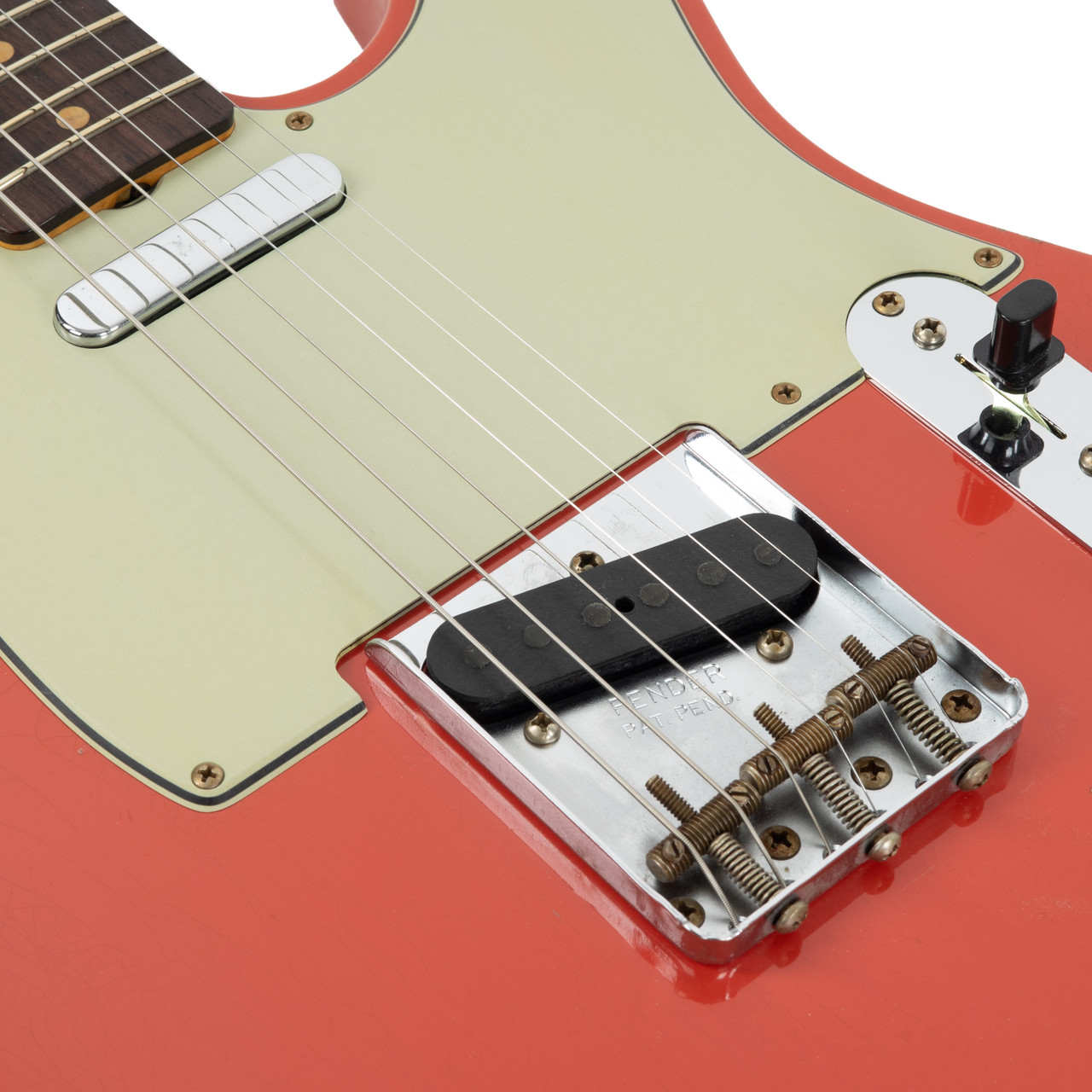 値下げ限界！Fiesta Red Relic Telecaster Fender Custom Shop 1964 Telecaster Relic Guitar, Aged Fiesta Red