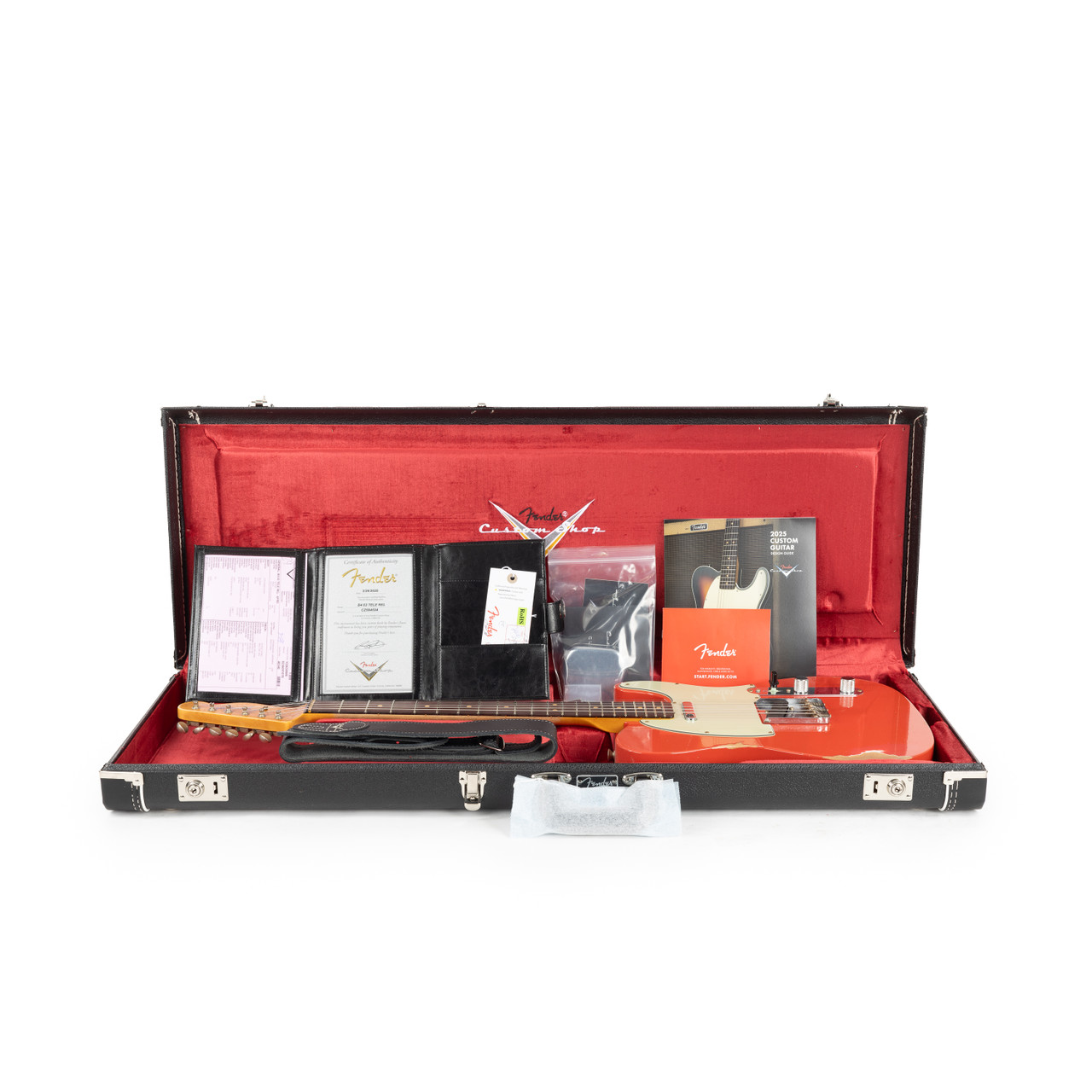 Fender Custom Shop 1963 Telecaster Relic Rosewood - Fiesta Red