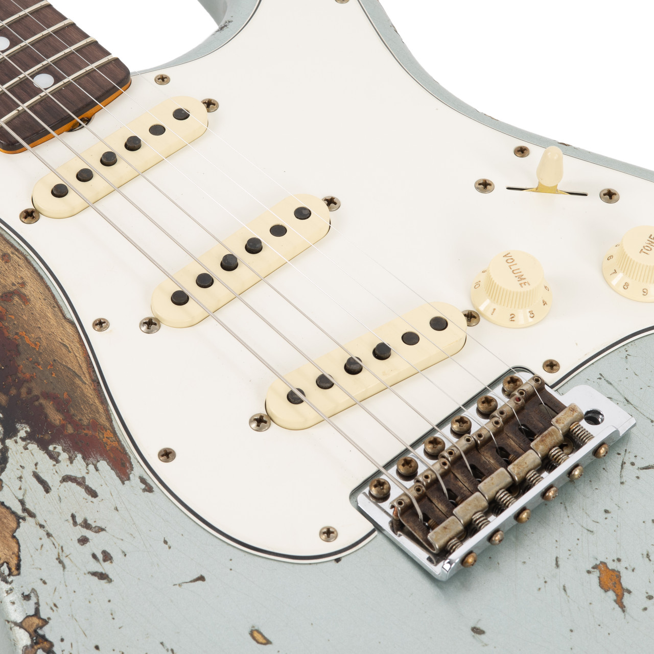 Fender Custom Shop 1965 Stratocaster Relic - Firemist Silver on 3