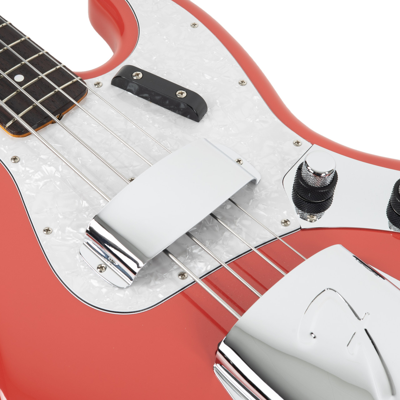 Used Fender Custom Shop 1964 Jazz Bass NOS Fiesta Red 2023 | Cream