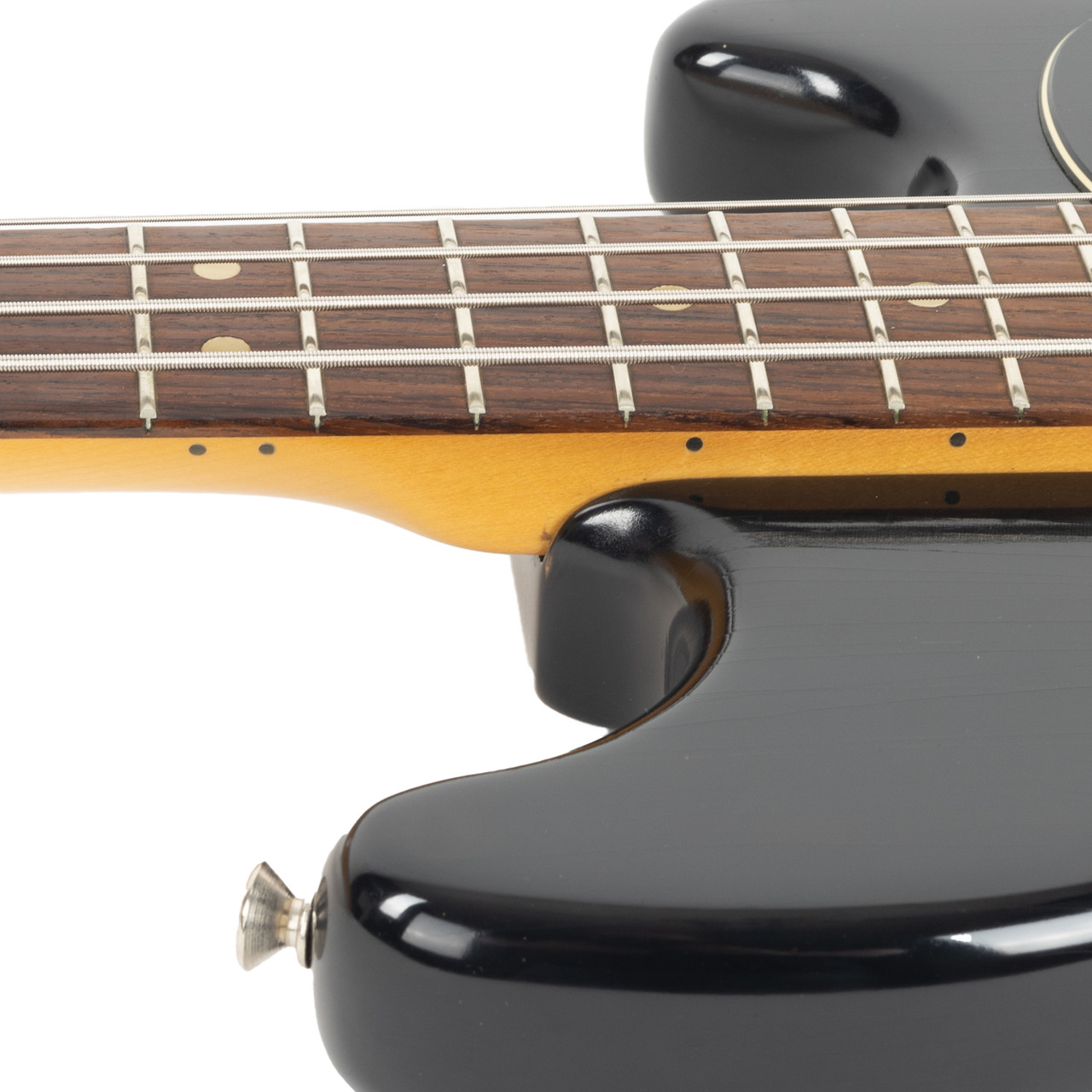 Vintage Fender Musicmaster Bass Black 1979 | Cream City Music