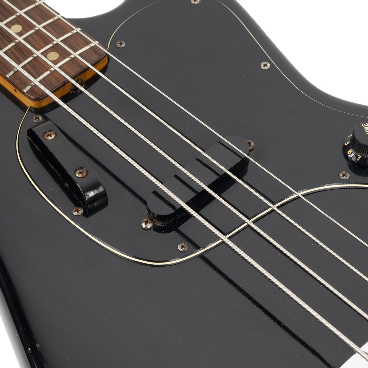 Vintage Fender Musicmaster Bass Black 1979 | Cream City Music