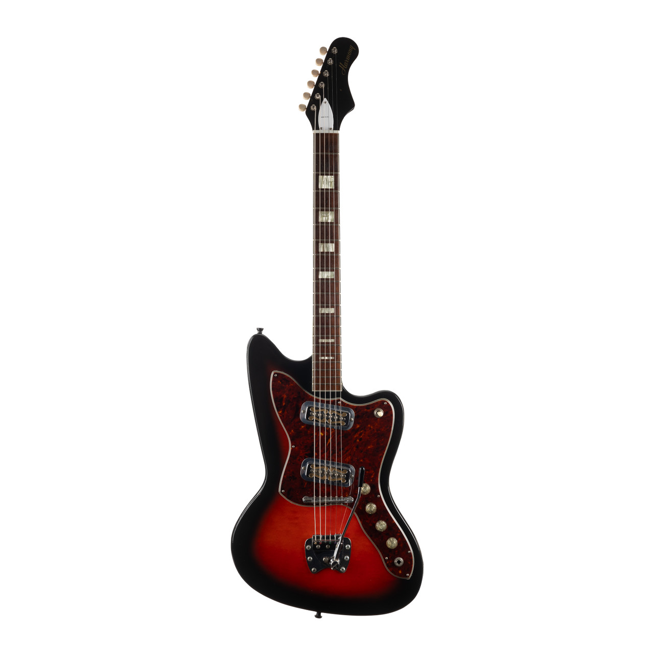 Vintage Harmony H19 Silhouette De Luxe Double Sunburst 1966