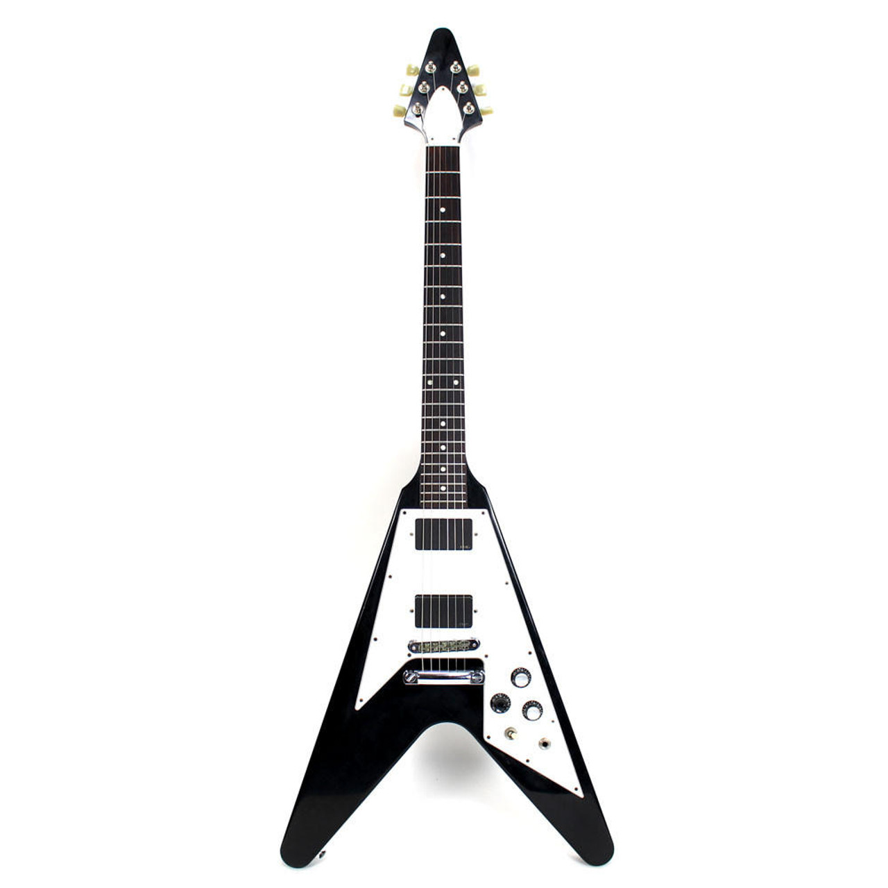 2003 Gibson Flying V Electric Guitar with EMG Pickupsin Black Finish