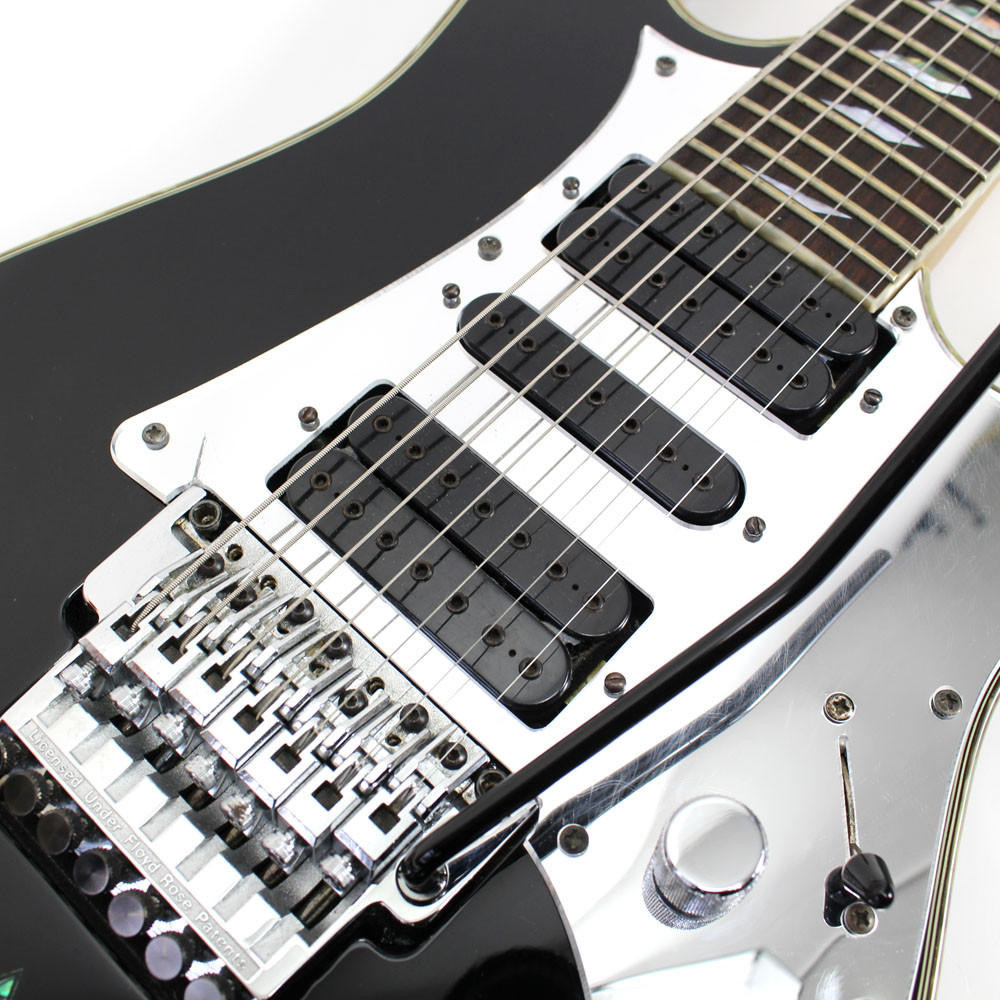 Used Ibanez Universe UV-777BK Electric Guitar in Black Finish