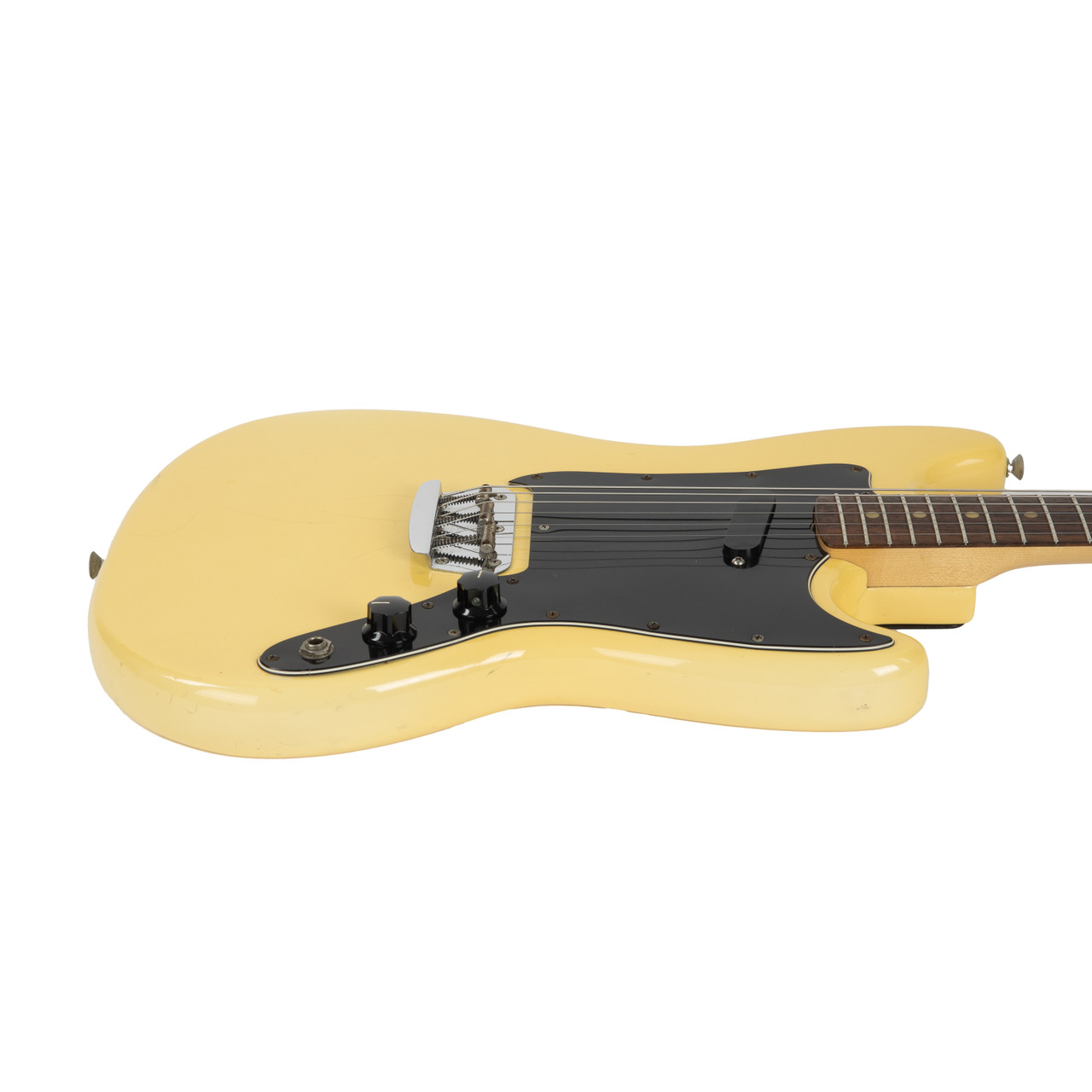 Vintage Fender Musicmaster Olympic White 1977 | Cream City Music