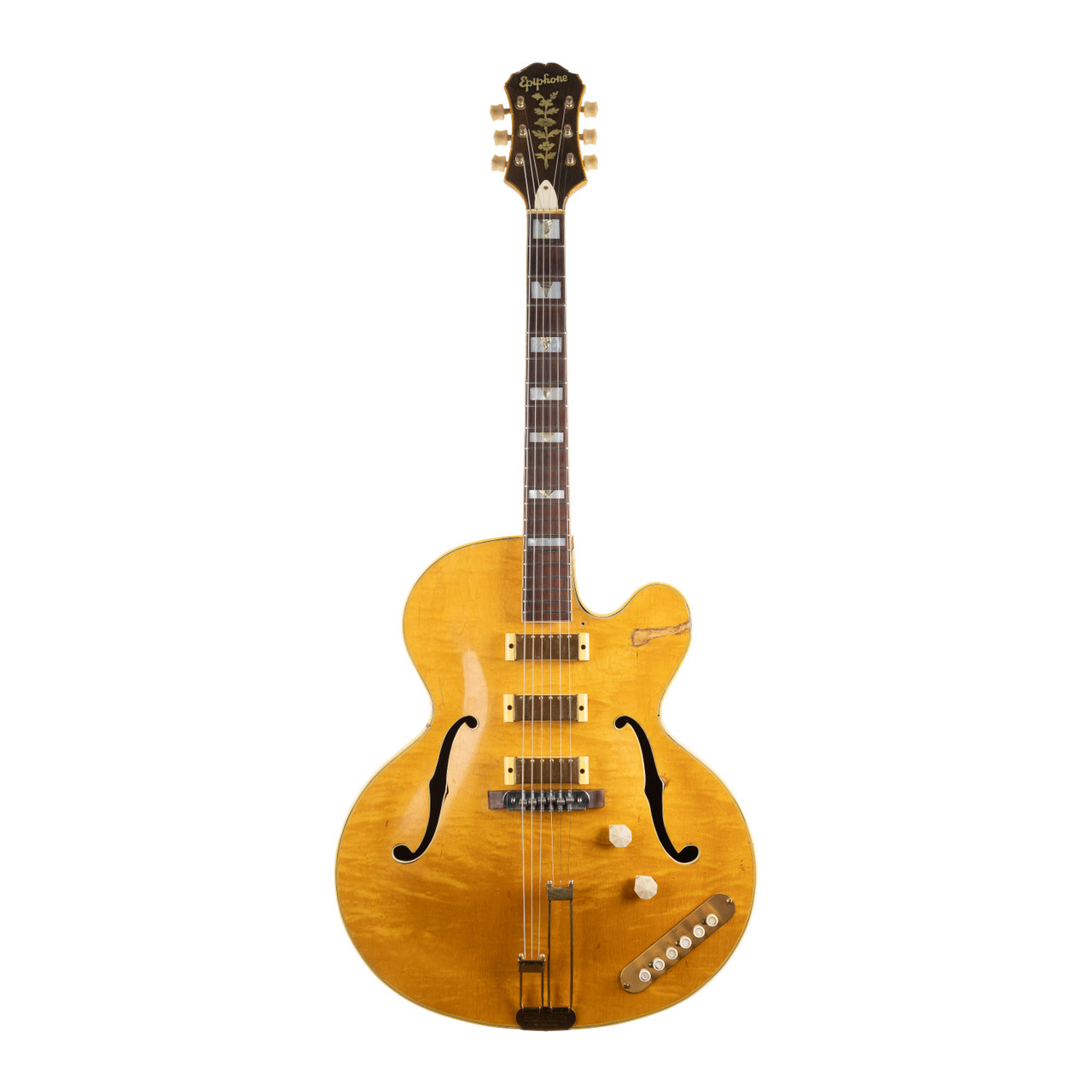 Vintage Epiphone Zephyr Emperor Regent Natural 1953 - Cream City Music