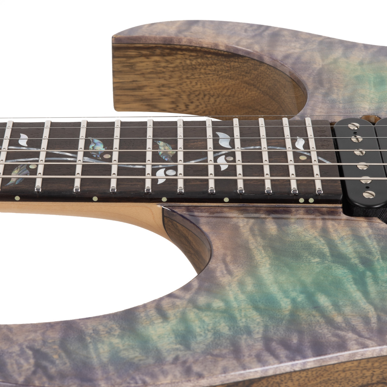 Ibanez Japan Custom Shop Visions IV2RG Burl Maple Top | Cream City