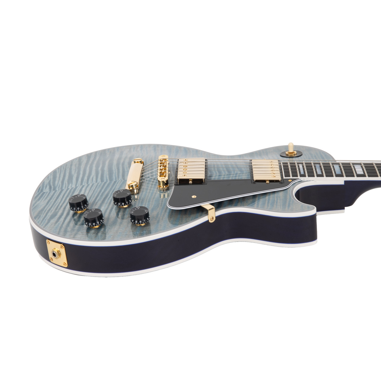 Gibson Custom Les Paul Custom AAAA Flame Maple Top - Ocean Blue