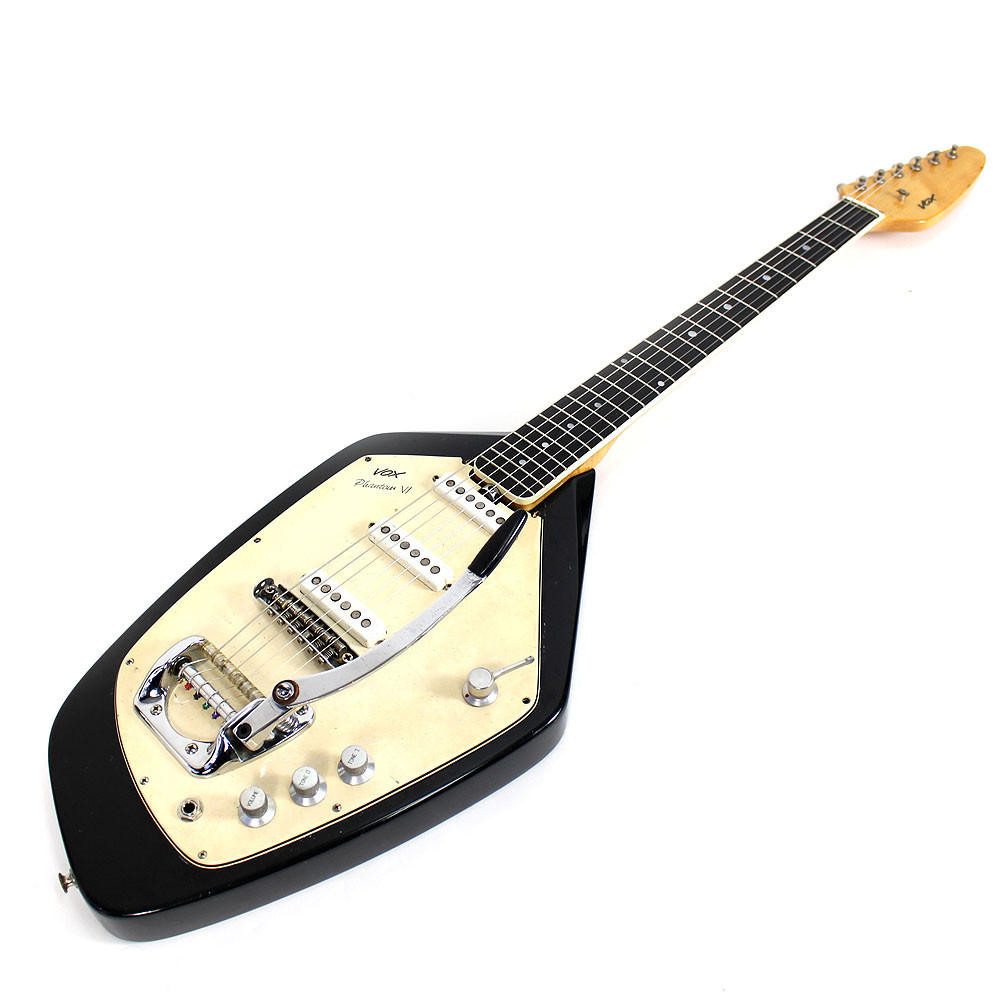 Vintage 1960's Vox Phantom VI Electric Guitar Black Finish Made In