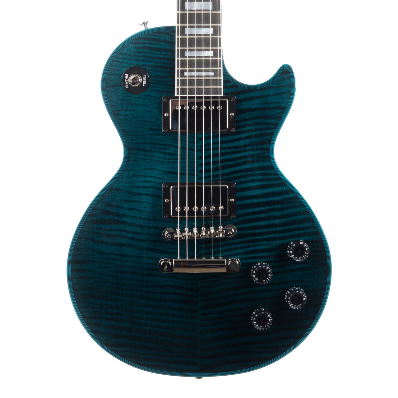 ギター Gibson Les Paul Custom C/S2016 Gibson Custom Les Paul Custom Axcess - Peacock Widow | Cream City