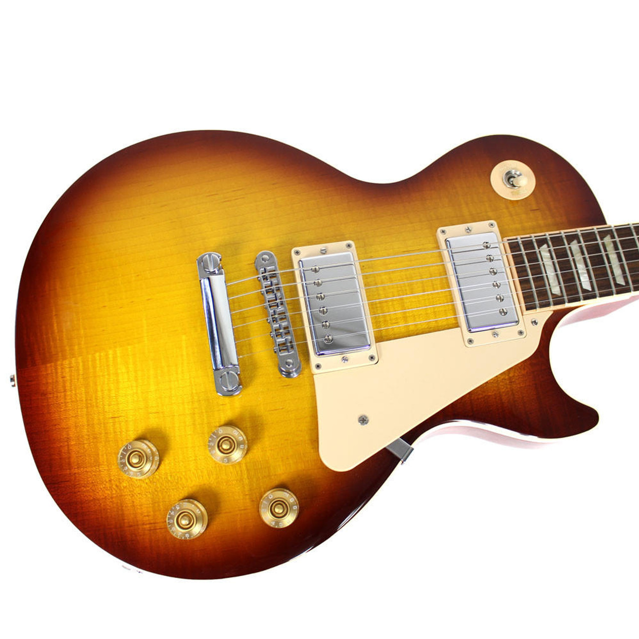 2012 Gibson Les Paul Traditional Plus Electric Guitar in Ice Tea Burst  Finish