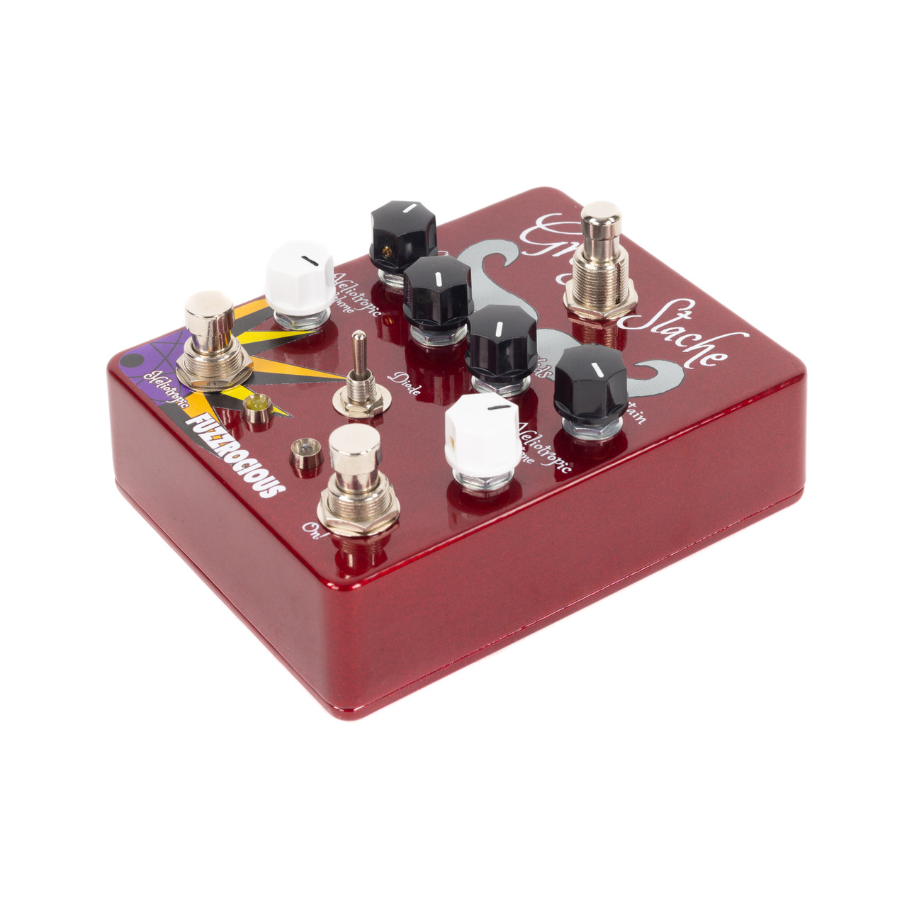 Fuzzrocious Grey Stache-Heliotropic Combo Fuzz Pedal - Cream City