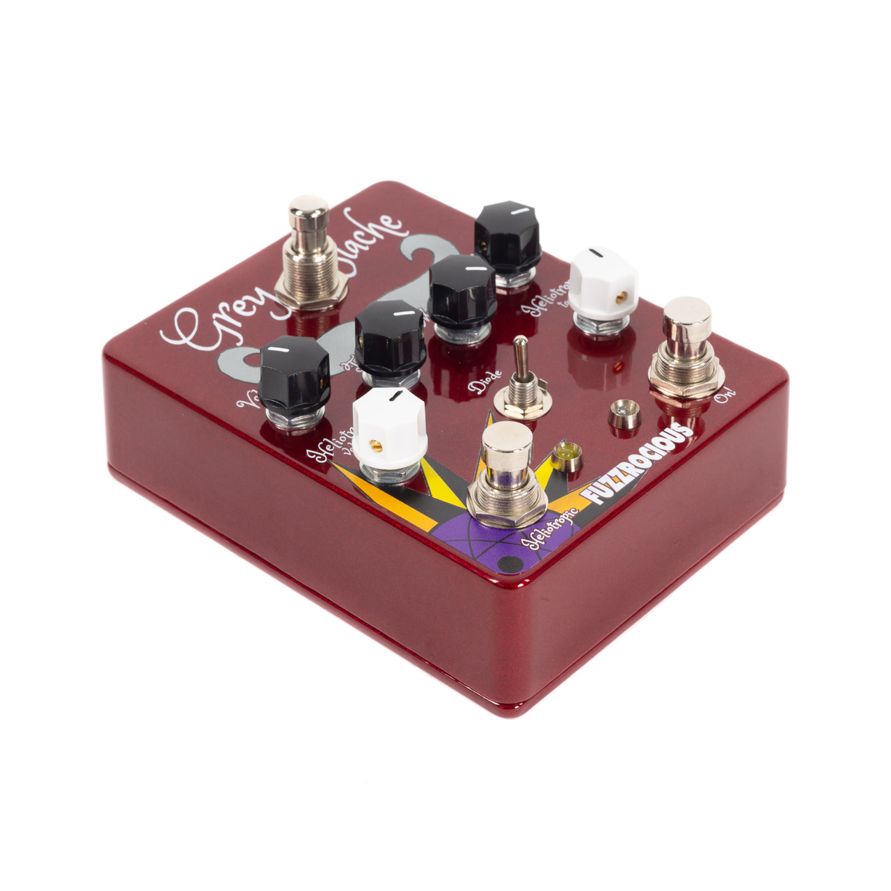 Fuzzrocious Grey Stache-Heliotropic Combo Fuzz Pedal - Cream City