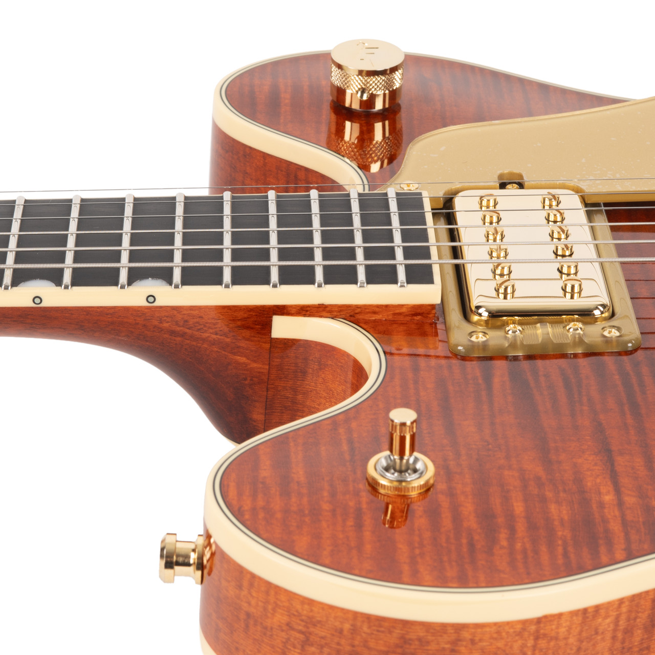 Gretsch Broadkaster LX Figured Center Block with Bigsby - Bourbon