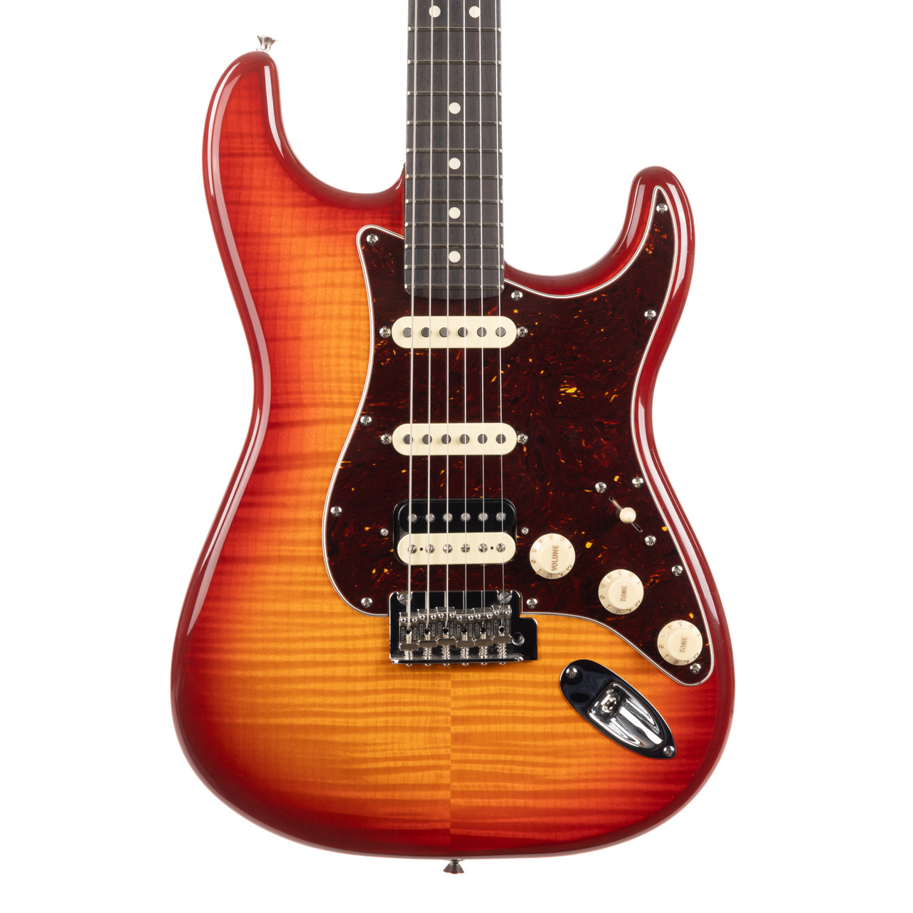 Used Fender American Professional II Stratocaster HSS Cherry