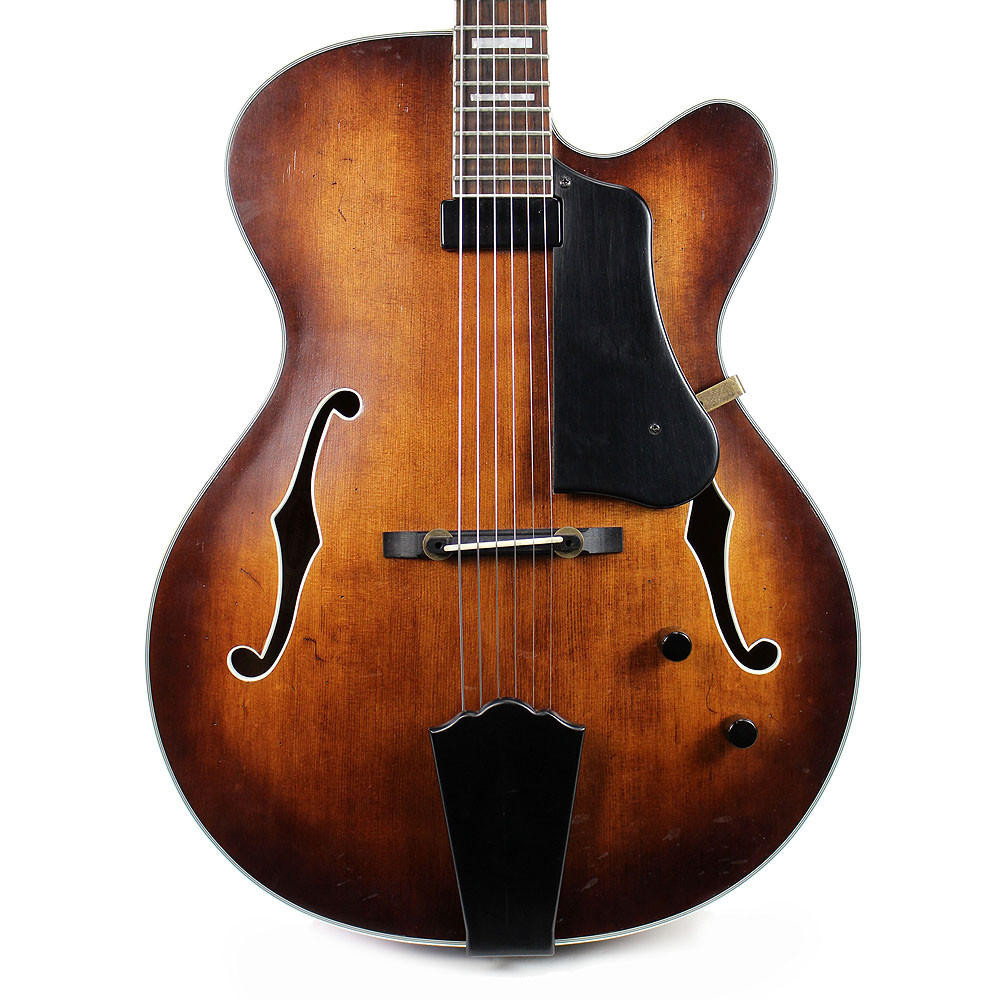 Used Washburn J-600 Hollow Body Electric Jazz Guitar in Sunburst