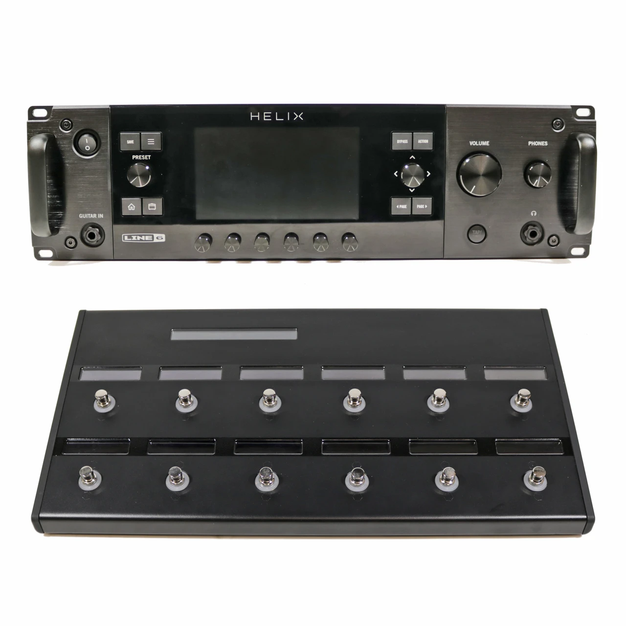 Used Line 6 Helix Rack Guitar Processor & Helix Control Floor 