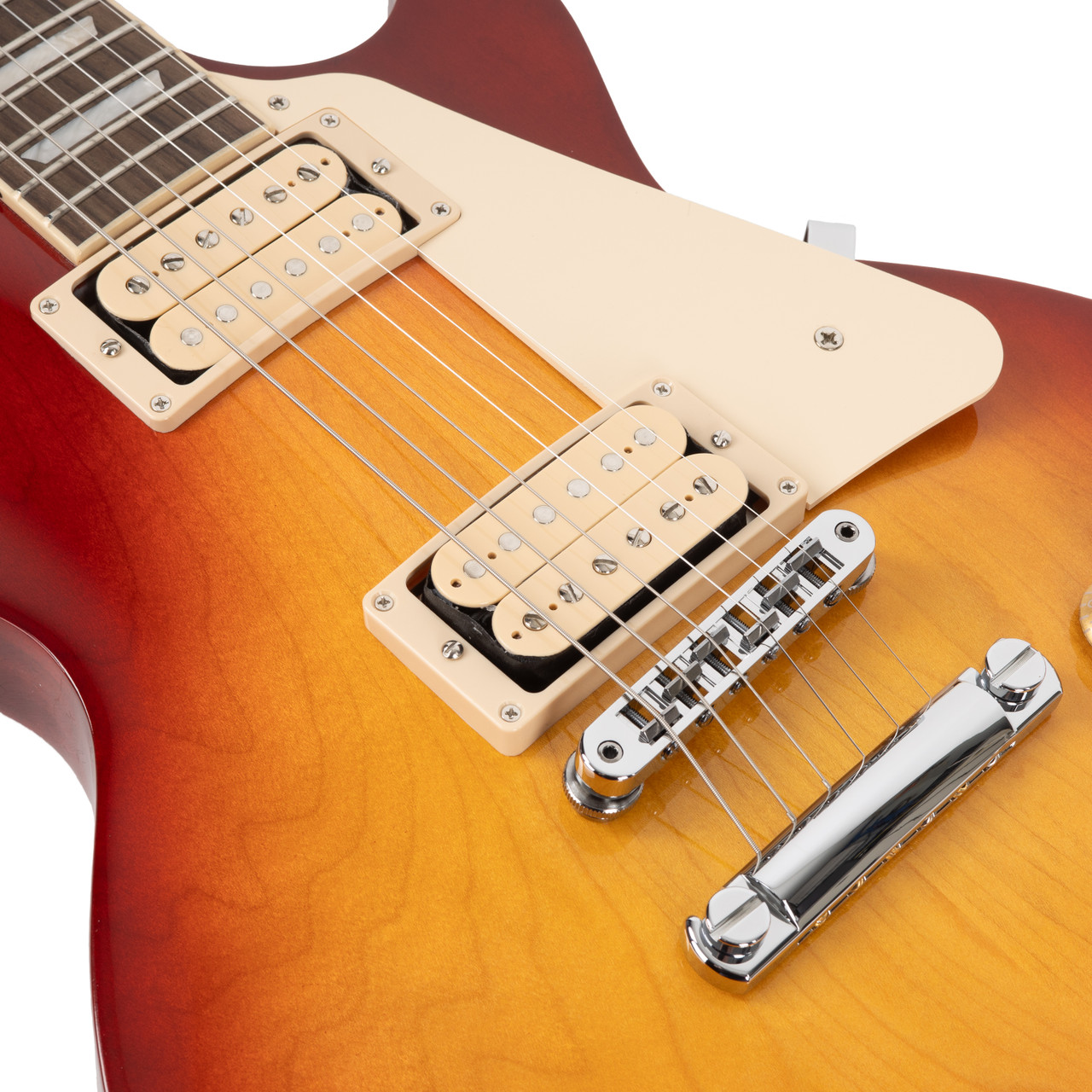 Gibson Les Paul Studio Double Trouble - Cherry Sunburst - Cream