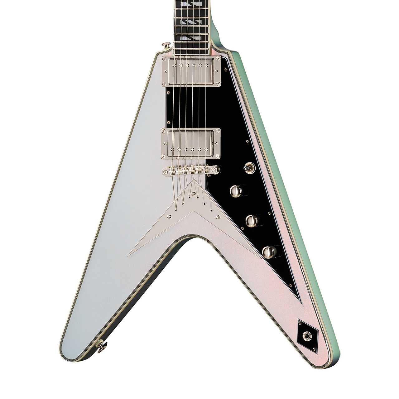 Epiphone Futura Flying V Custom - Quicksilver Shift - Cream City Music