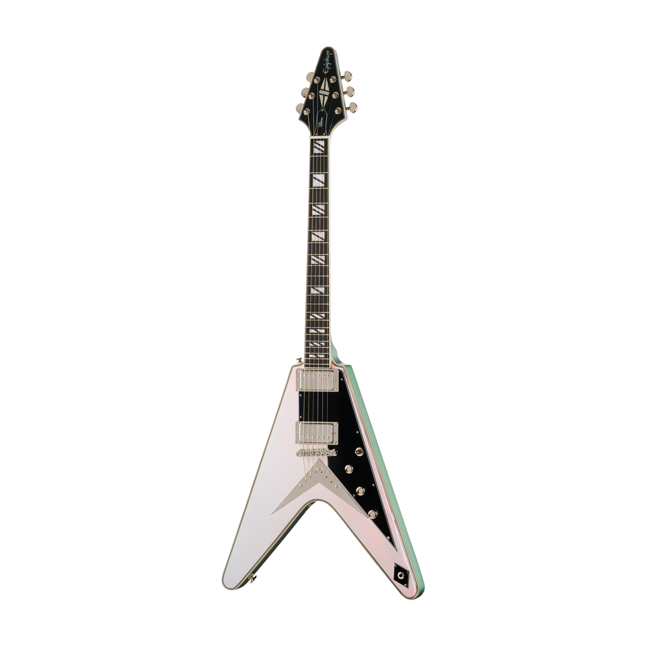 Epiphone Futura Flying V Custom - Quicksilver Shift - Cream City Music