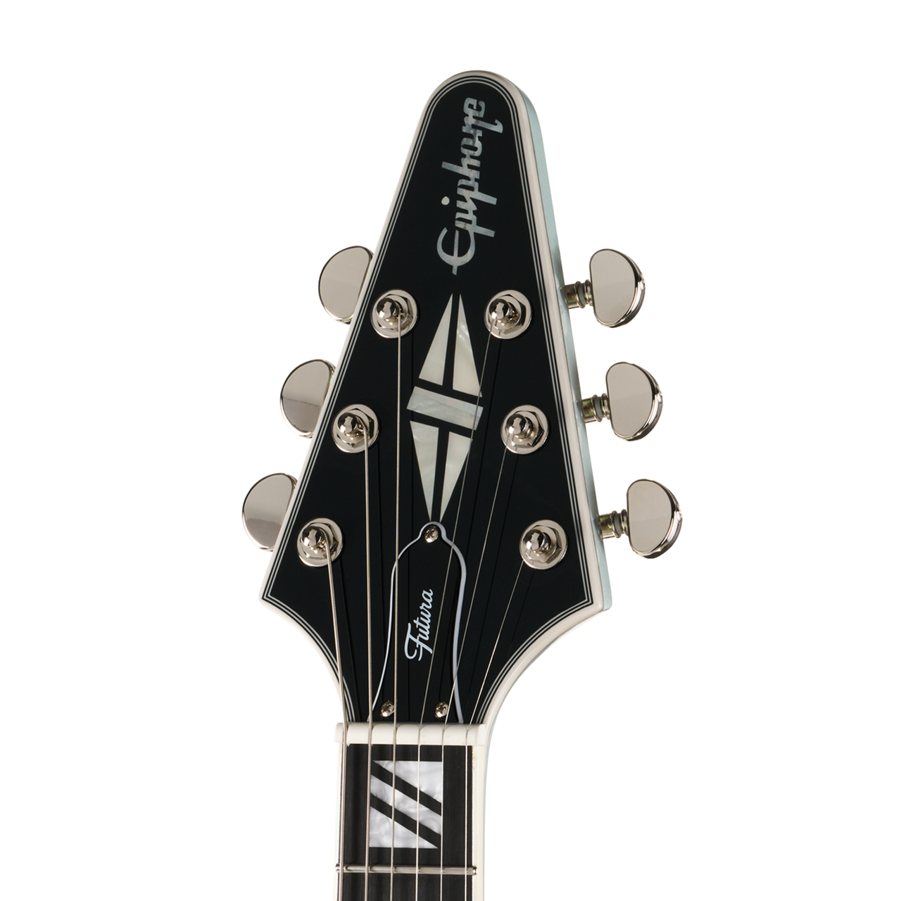 Epiphone Futura Flying V Custom - Quicksilver Shift - Cream City Music