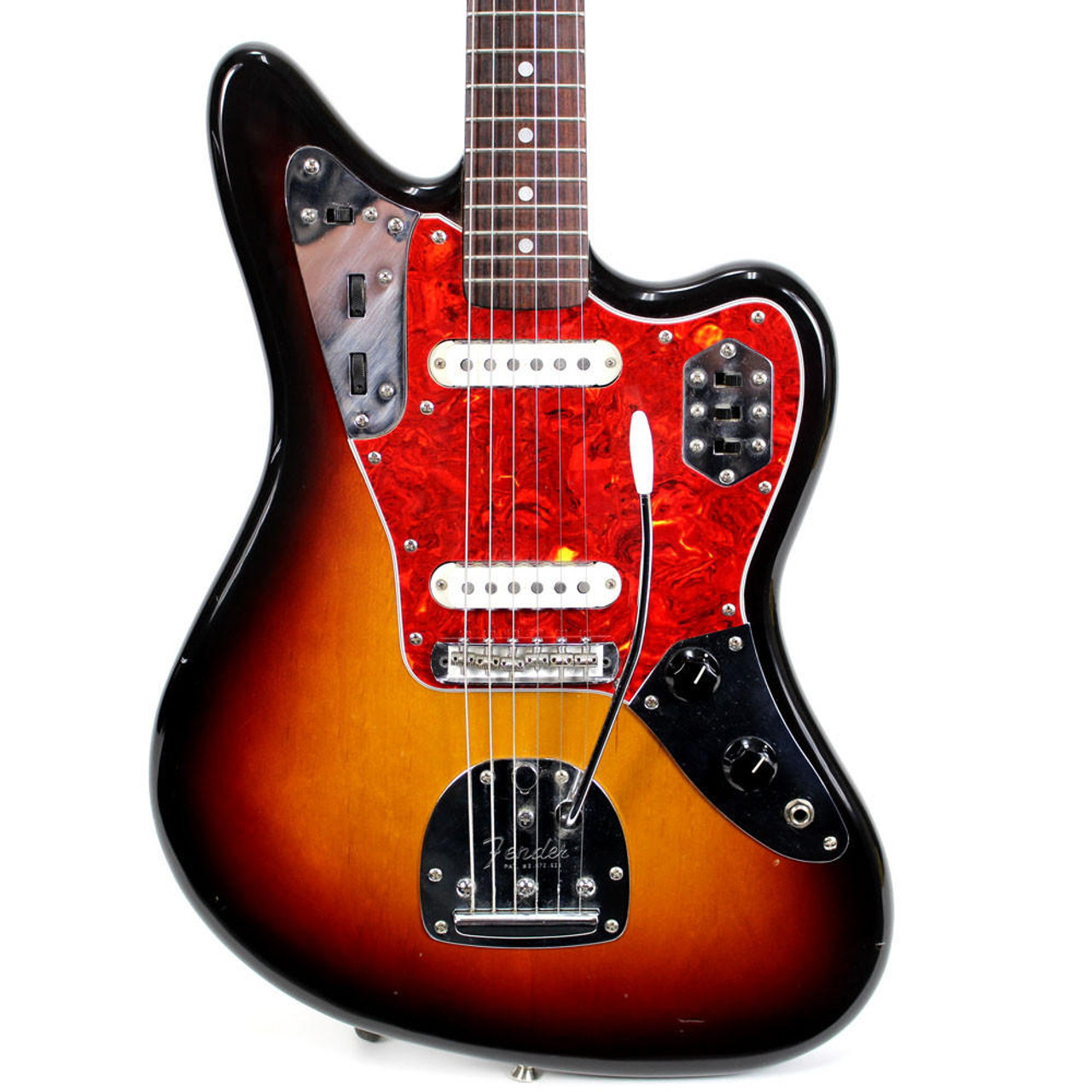 Used Fender MIJ Jaguar Electric Guitar in 3-Tone Sunburst