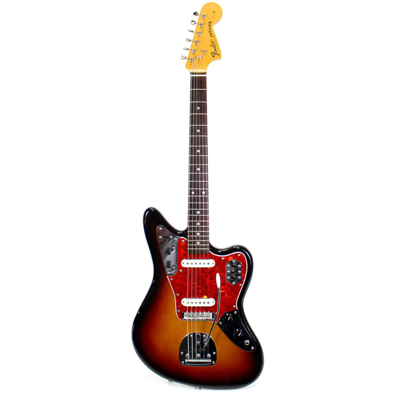 Used Fender MIJ Jaguar Electric Guitar in 3-Tone Sunburst